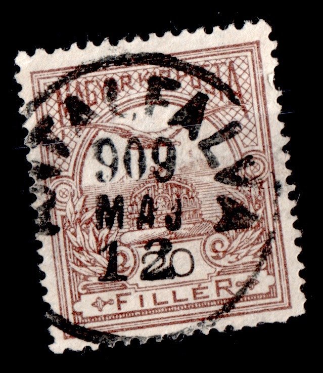1909 turul ANTALFALVA bélyegzés Vajdaság Gudlin E3.20 / 30 pont (a48)