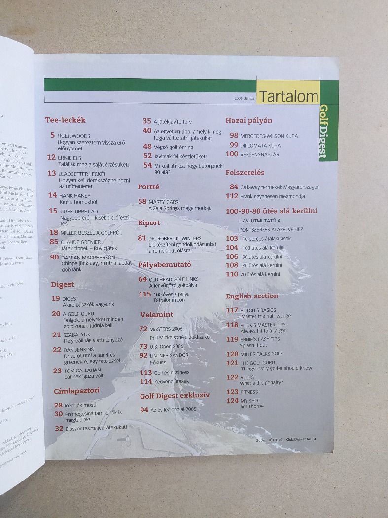 Hungary Golf  Digest 2006. június (*210)