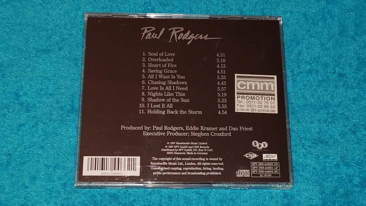 Paul Rodgers &ndash; Now CD