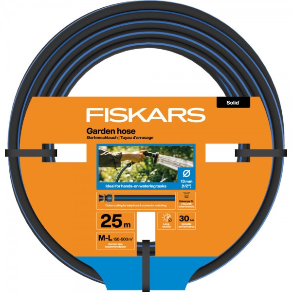 FISKARS Solid locsolótömlő 13 mm (1/2