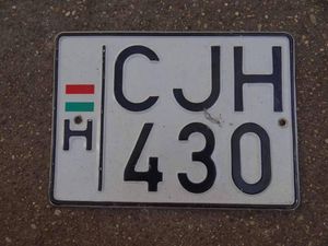 Régi rendszám