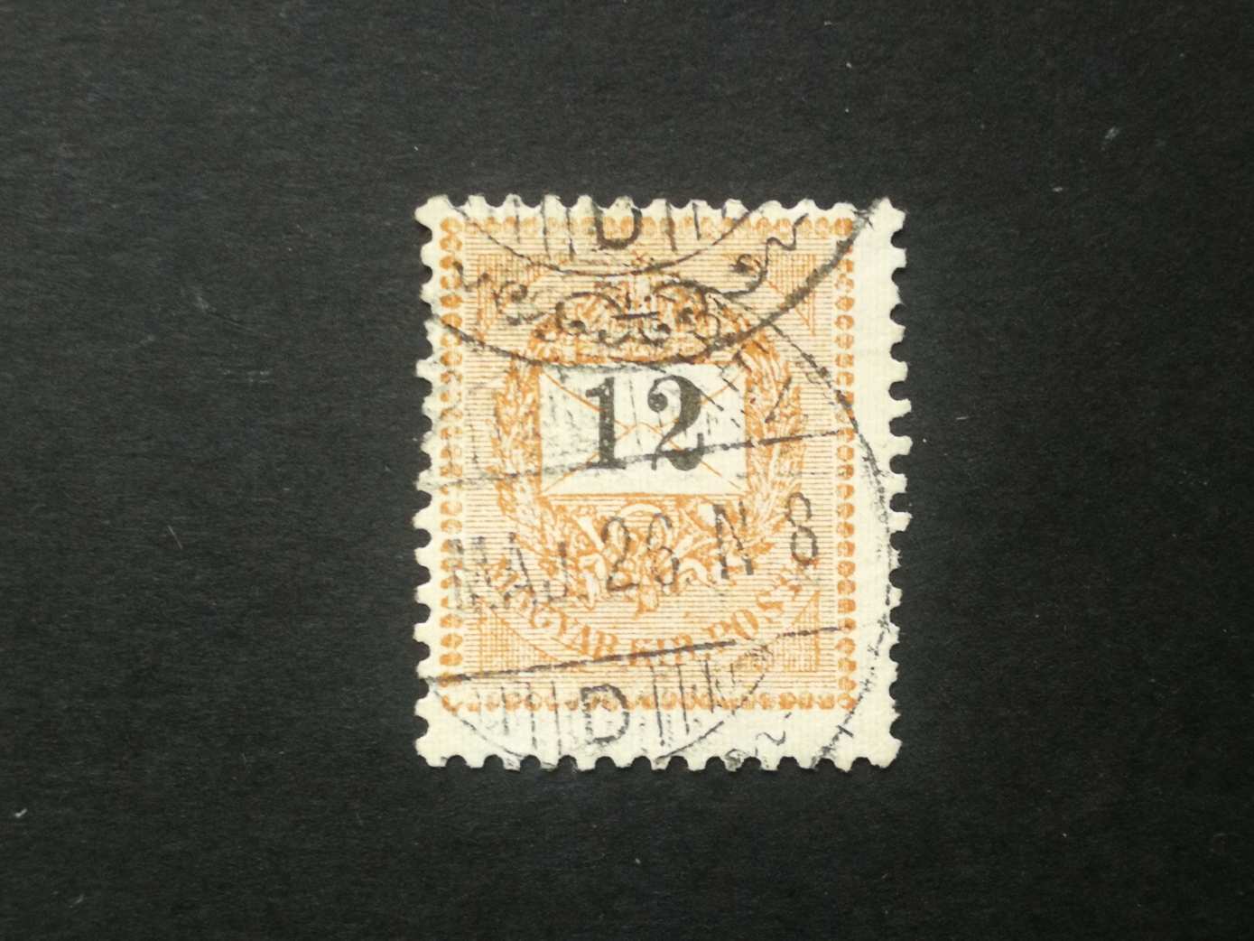 Magyarország 1898-99 Feketeszámú 12 kr.    L