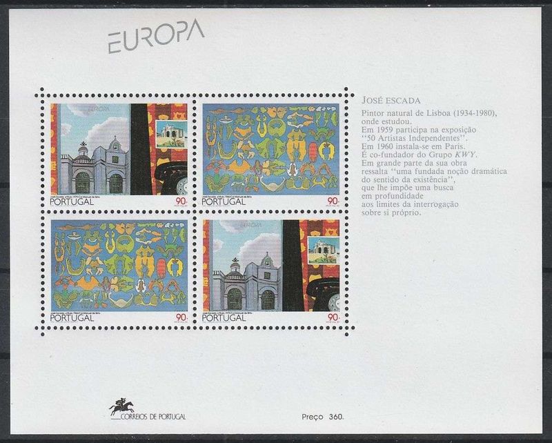 Portugália  Postatiszta Blokk