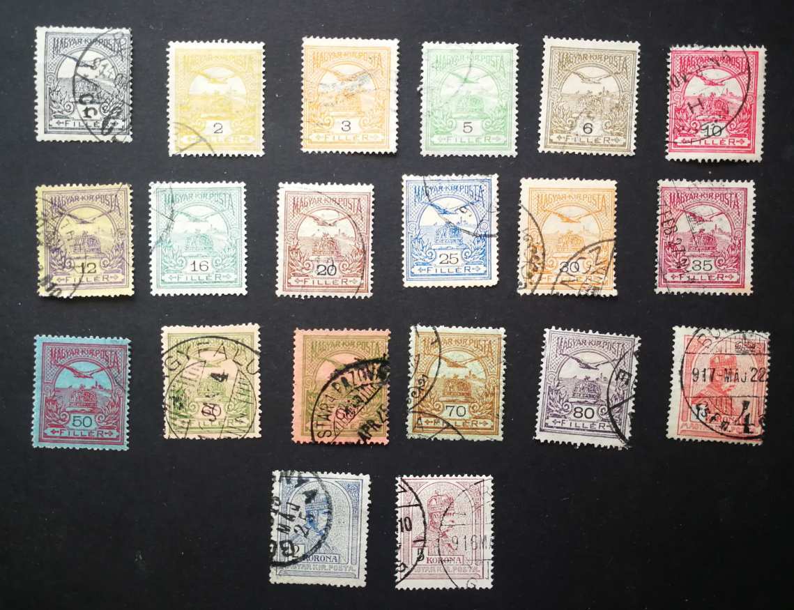 Magyarország 1913 Turul pecsételt H