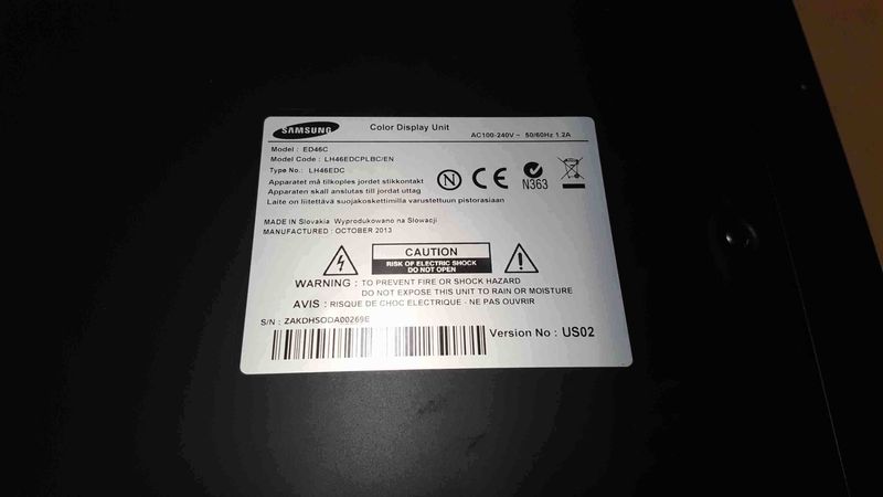 Samsung LH46EDC