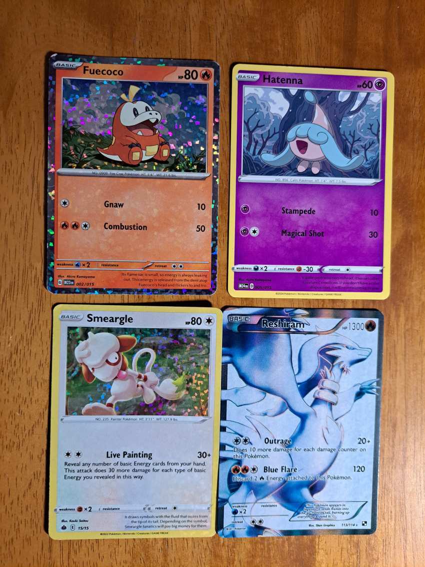 4 db Pokemon kártya