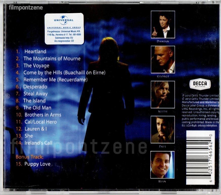 Celtic Thunder (2010) CD ÚJSZERŰ