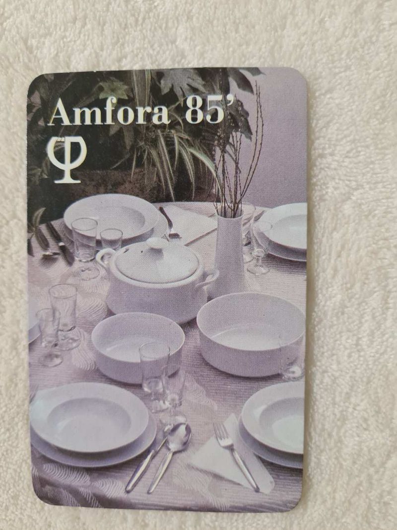 Kártyanaptár Amfora 1985