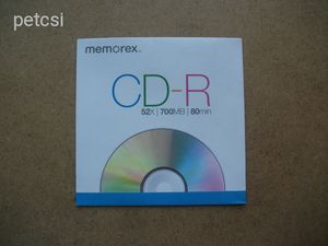 Memorex CD-R papírtok újszerű 4.
