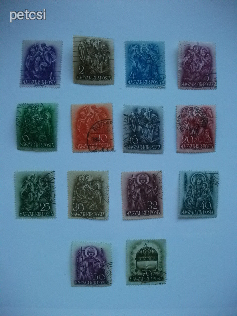 Magyar bélyeg / bélyegsor Szent István 1938 6.