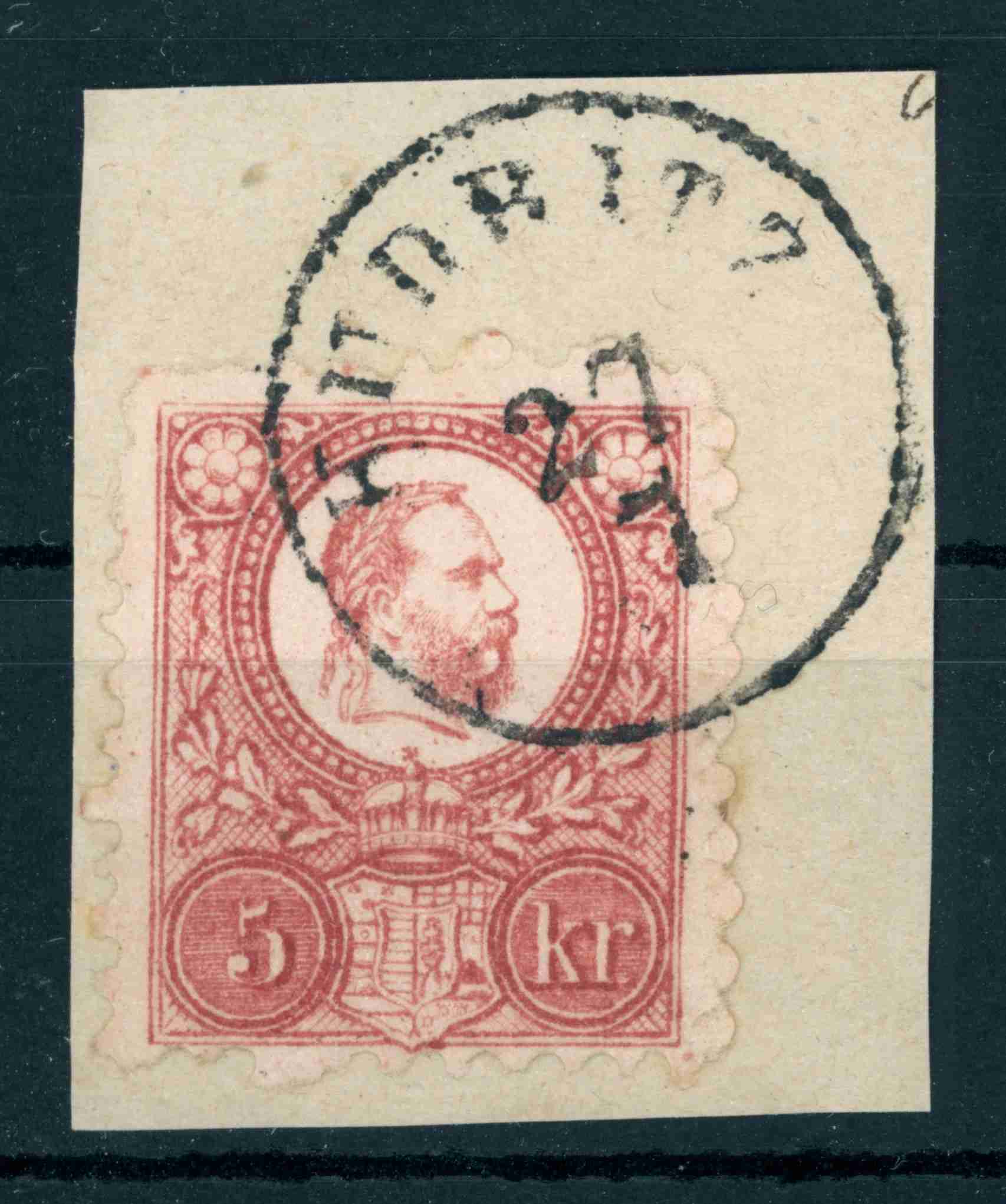 1871 réznyomat KUDRITZ bélyegzés Temes Serbia Gudlin E2.2 / 400 pont  (e68)