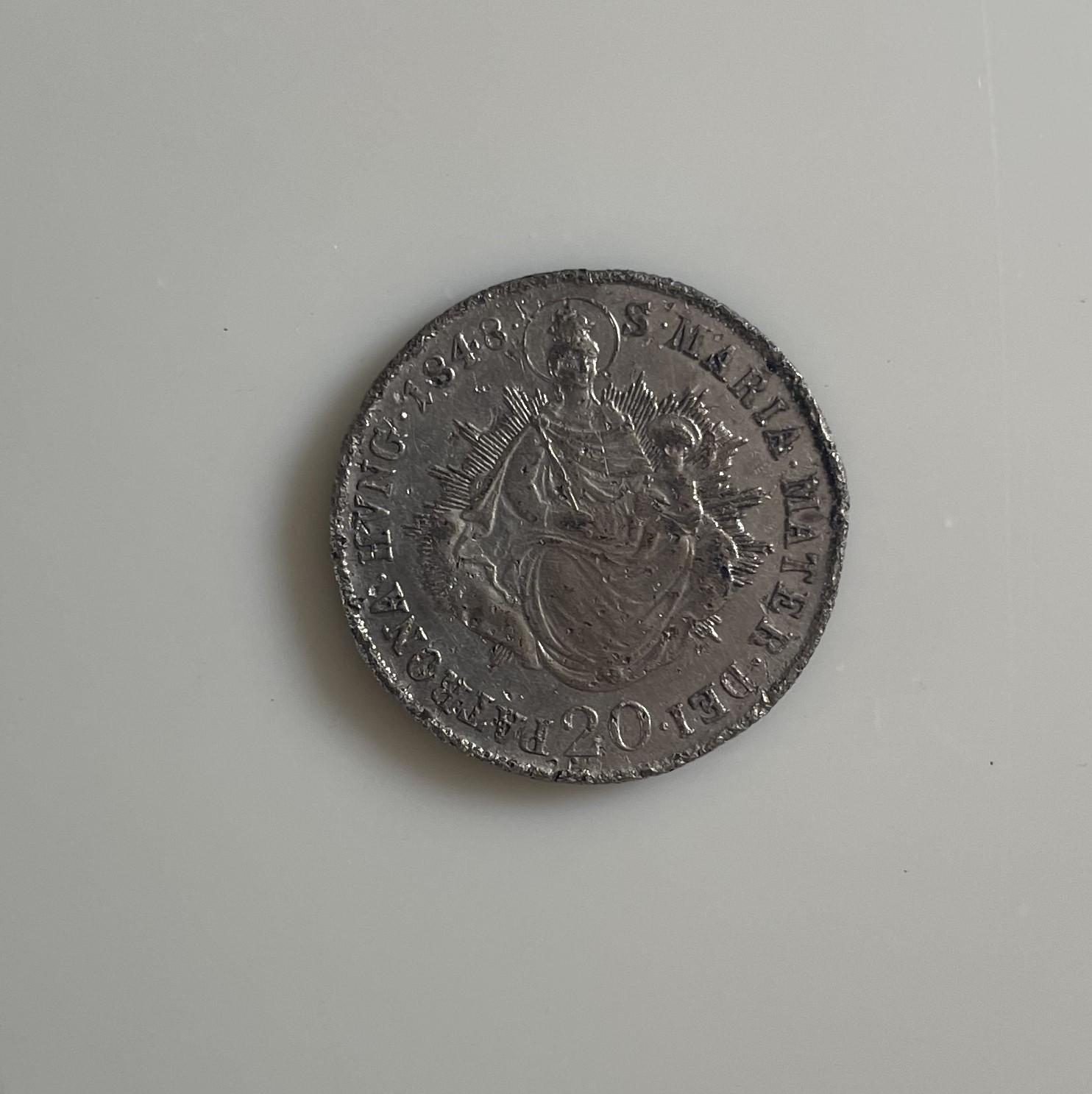 20 krajcár ezüst 1848