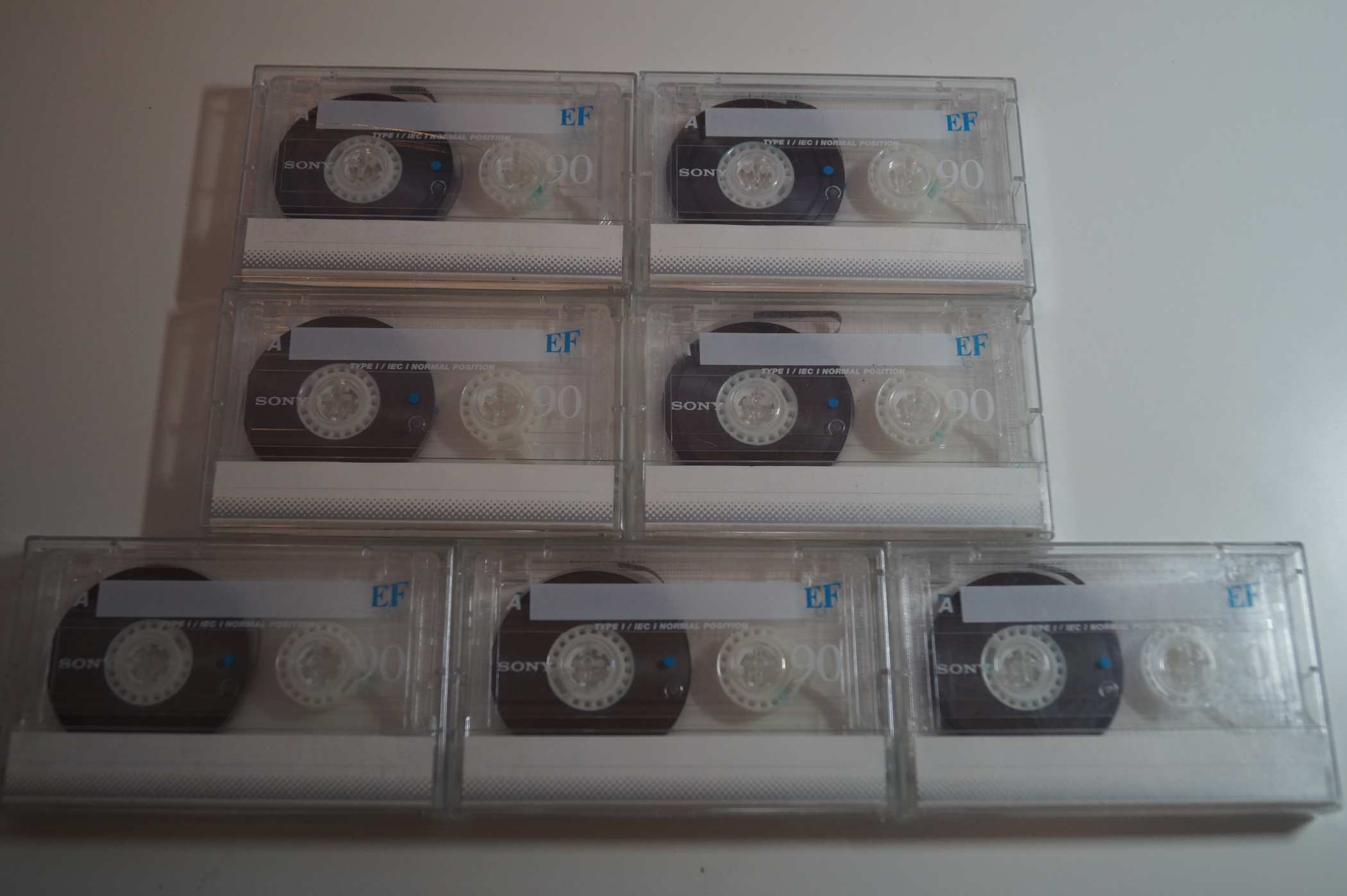 7 Darab SONY EF 90 Kazetta