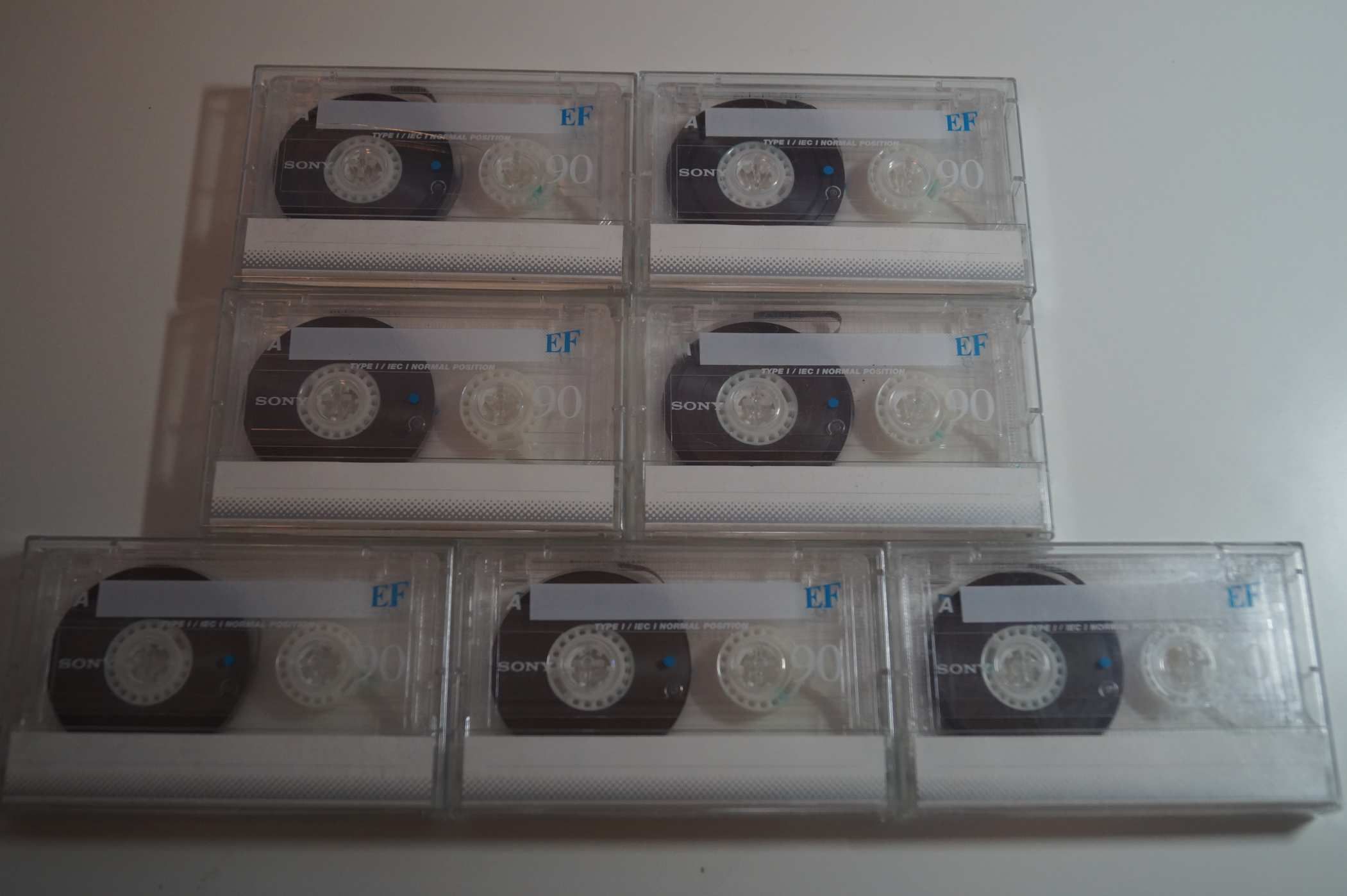7 Darab SONY EF 90 Kazetta