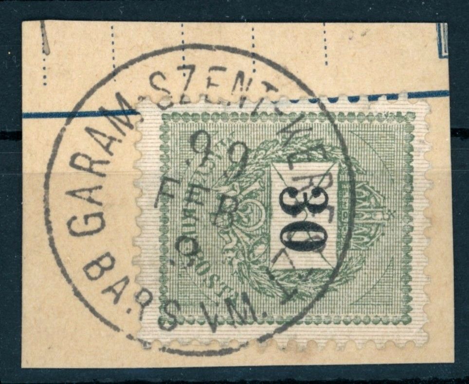 1898 krajcáros GARAM-SZENT-KERESZT / BARS VM. bélyegzés Bars Slovakia Gudlin E3.70 / 50 p (e48)