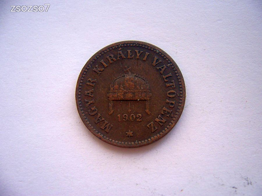 2 Fillér 1902 K.B