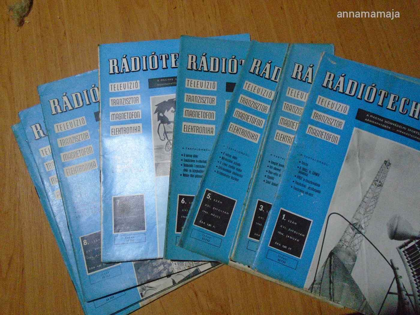 RÁDIÓTECHNIKA  újságok   1966.