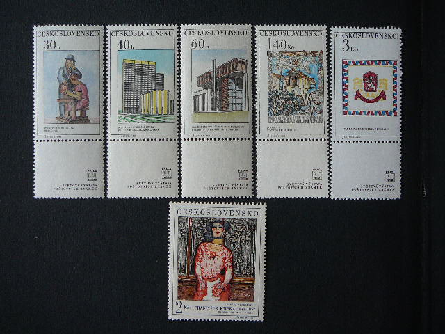 Csehszlovák postatiszta bélyegsor