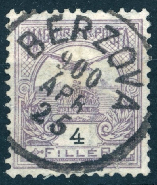 1900 turul berzova bélyegzés Arad / Romania Gudlin 35 pont (e73)
