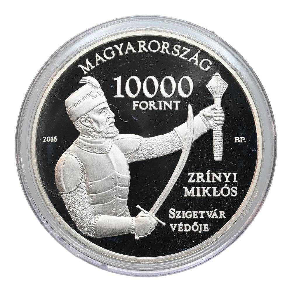 2016 Szigetvár ezüst 10000 forint PP UNC J085
