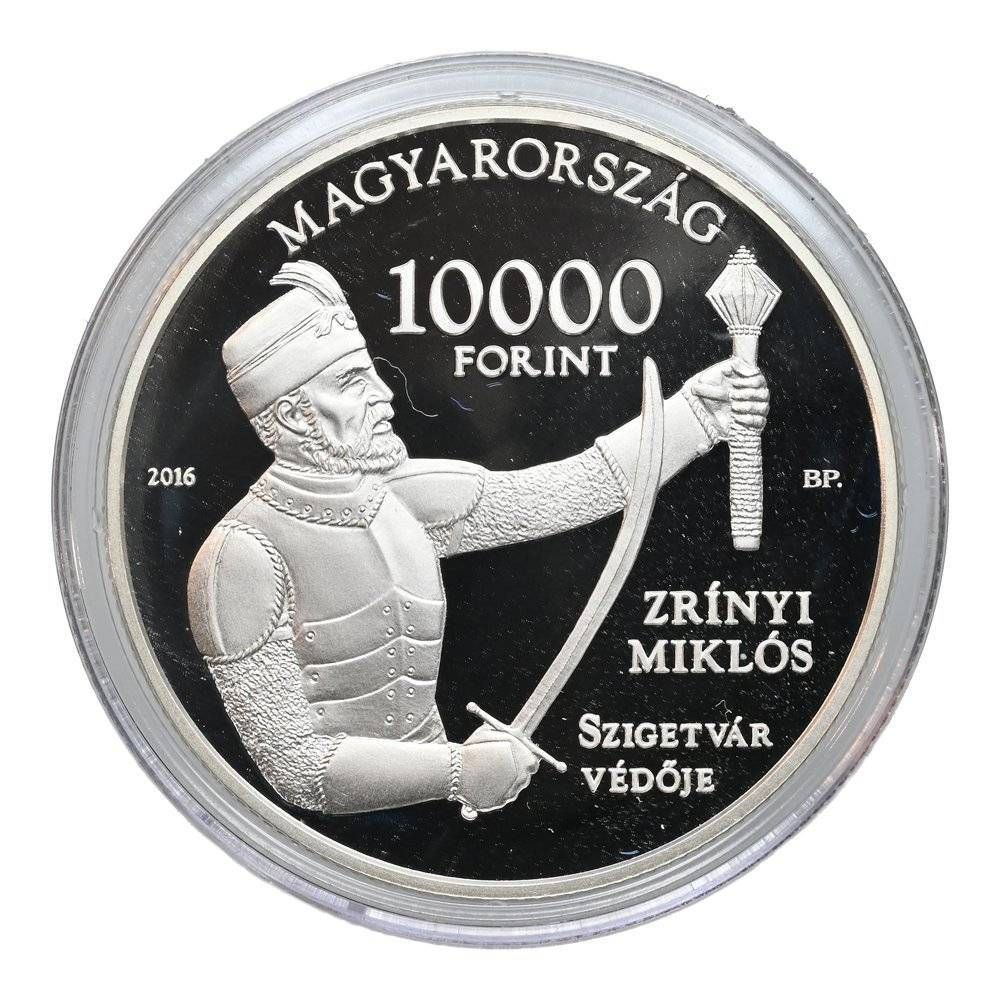 2016 Szigetvár ezüst 10000 forint PP UNC J085