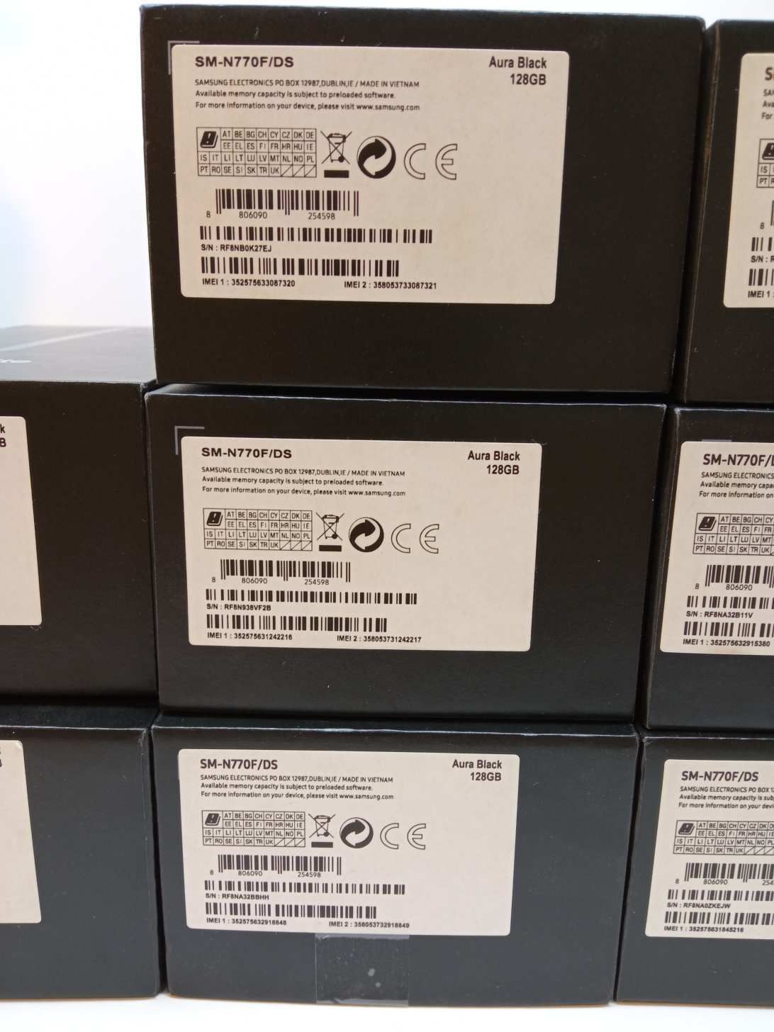 10 db Samsung Galacy Note10 Lite Telefon