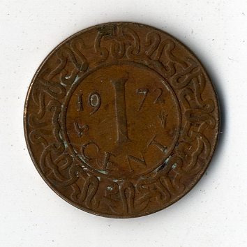 Suriname bronz 1 Cent 1972