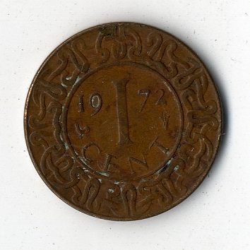 Suriname bronz 1 Cent 1972