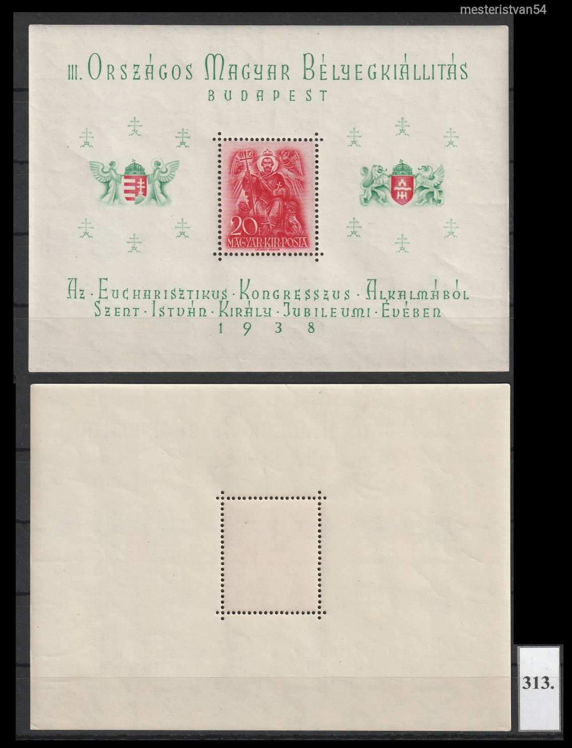 1938 ORBÉK Blokk 313
