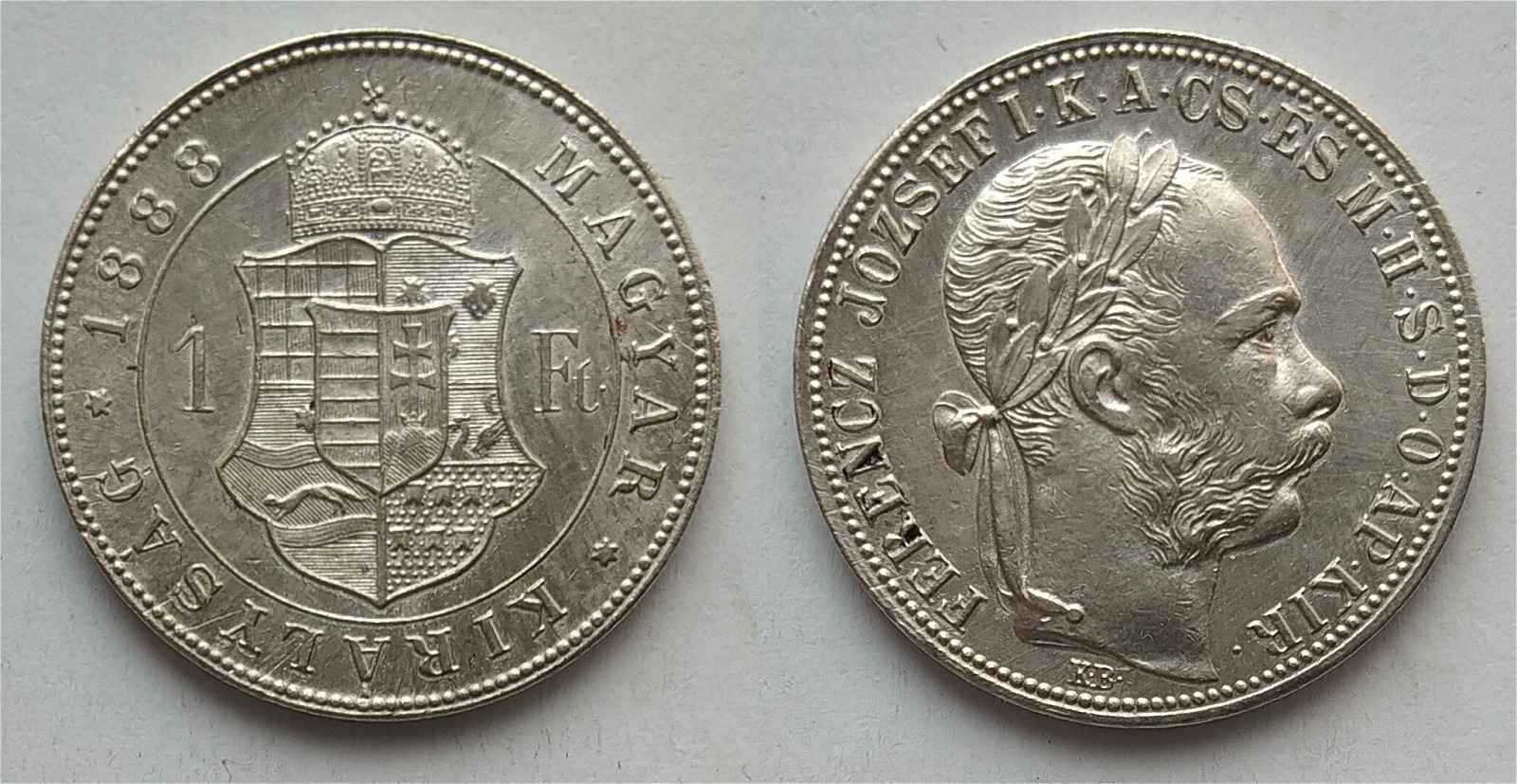 1 Forint 1888 KB ezüst