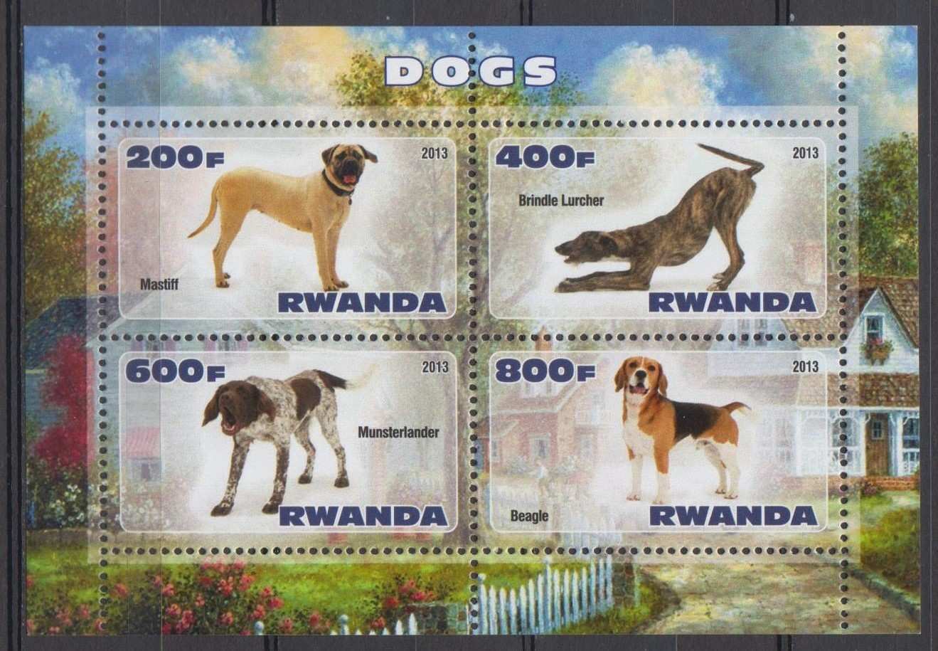 Ruanda postatiszta kutyák kisív