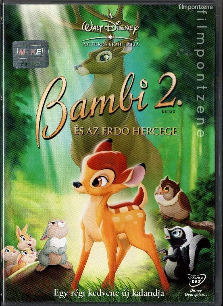 Bambi 2. - Az erdő hercege (2006) DVD Intercom kiadású Disney rajzfilm