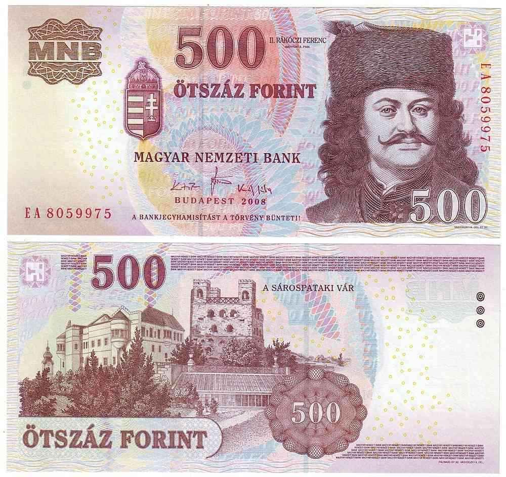 500 Forint 2008 EA UNC !!!