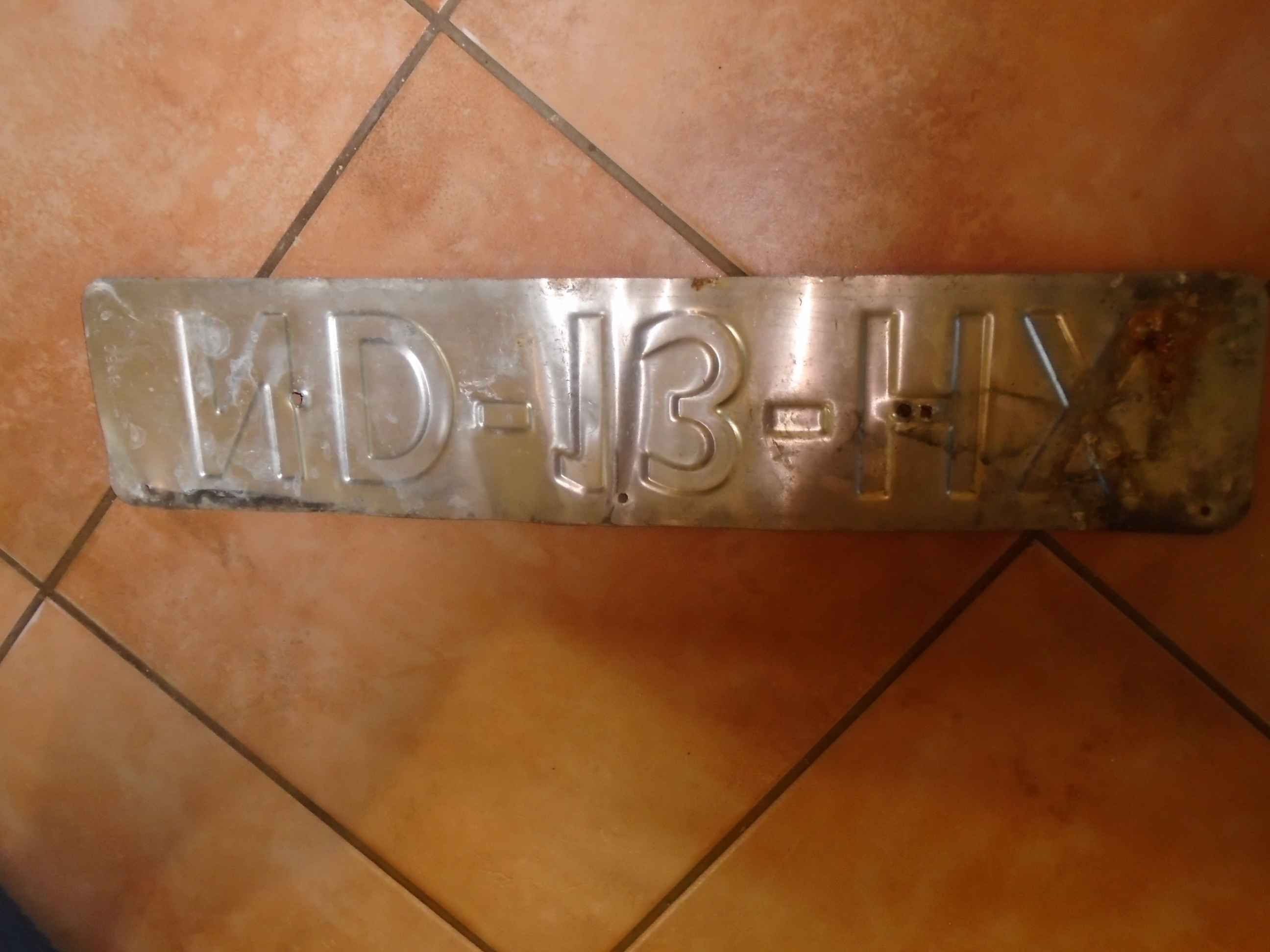 RENDSZÁMTÁBLA RÉGI HOLLAND!