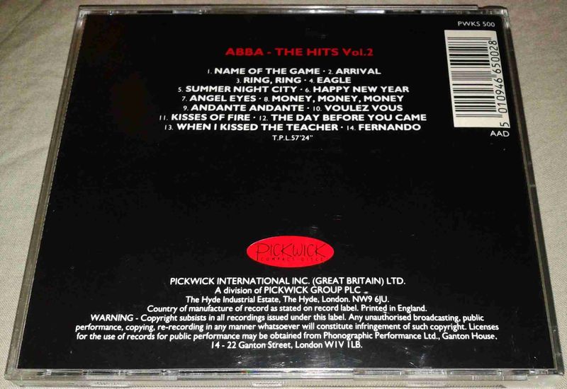ABBA - THE HITS VOL.2 CD