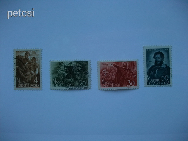 Magyar bélyeg / bélyegsor Kossuth Lajos 1944 3.