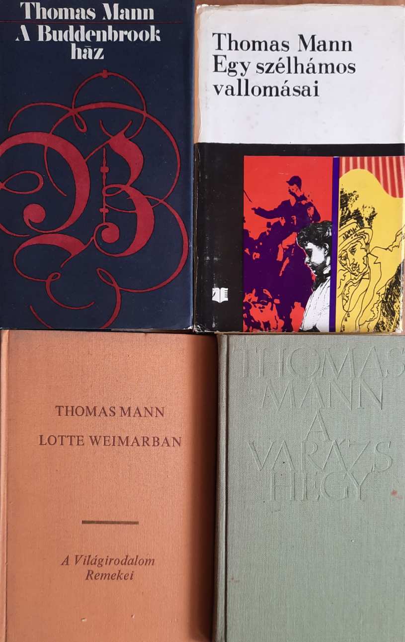 4 darab Thomas Mann könyv eladó
