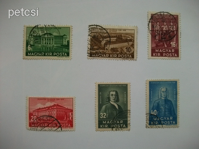 Magyar bélyeg / bélyegsor Debrecen 1938-9