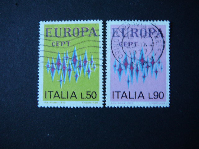 Olasz pecsételt bélyegsor  -  Európa