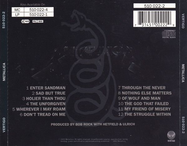 Metallica - Metallica CD