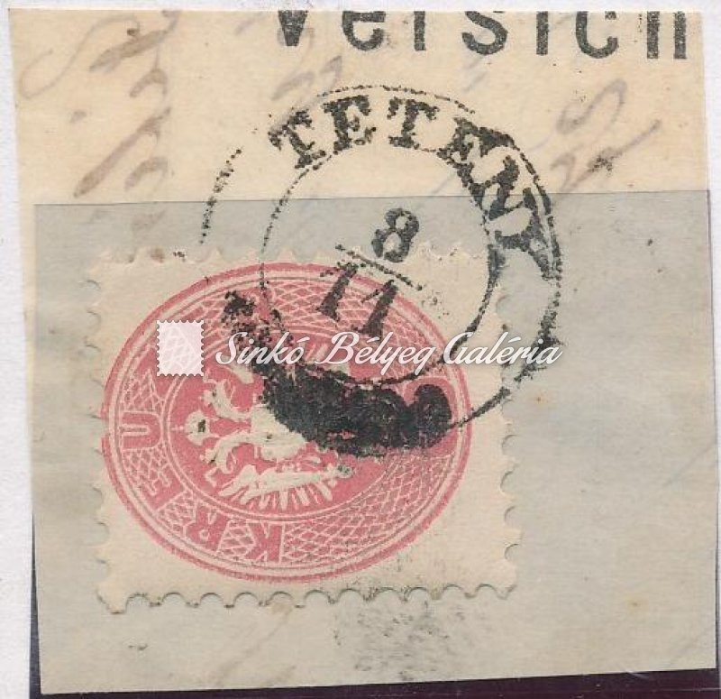 1863/64. Könyvnyomat dombornyomással / Typography with embossed printing