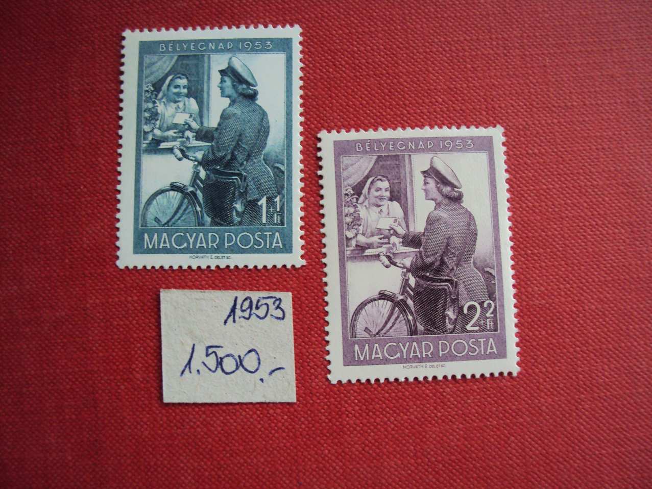 1953-bélyegnap bélyeg postatisztán eladó