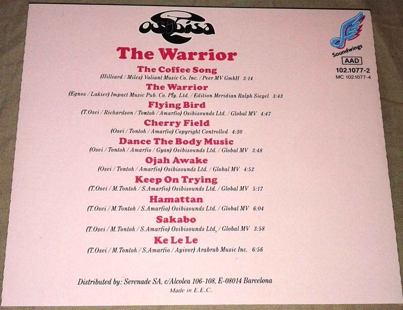 OSIBISA - THE WARRIOR CD