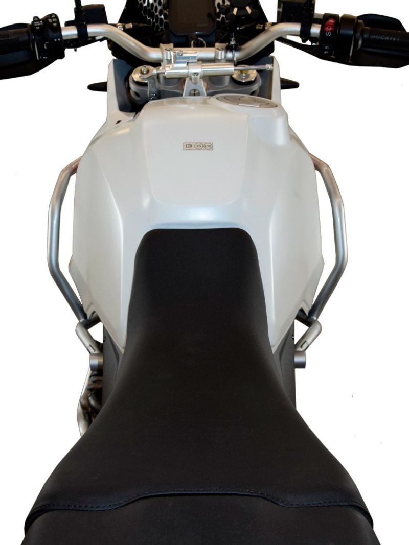 Bukócső HEED - Ducati DesertX - felső, ezüst