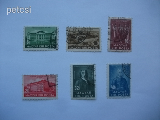 Magyar bélyeg / bélyegsor Debrecen 1938 3 db