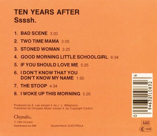 TEN YEARS AFTER - SSSSH. CD