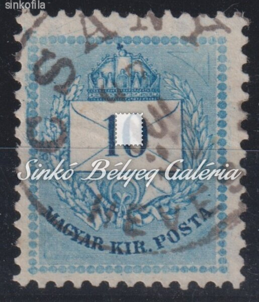 1881. Színesszámú krajcáros 10kr, CSÁNY/HEVES M.