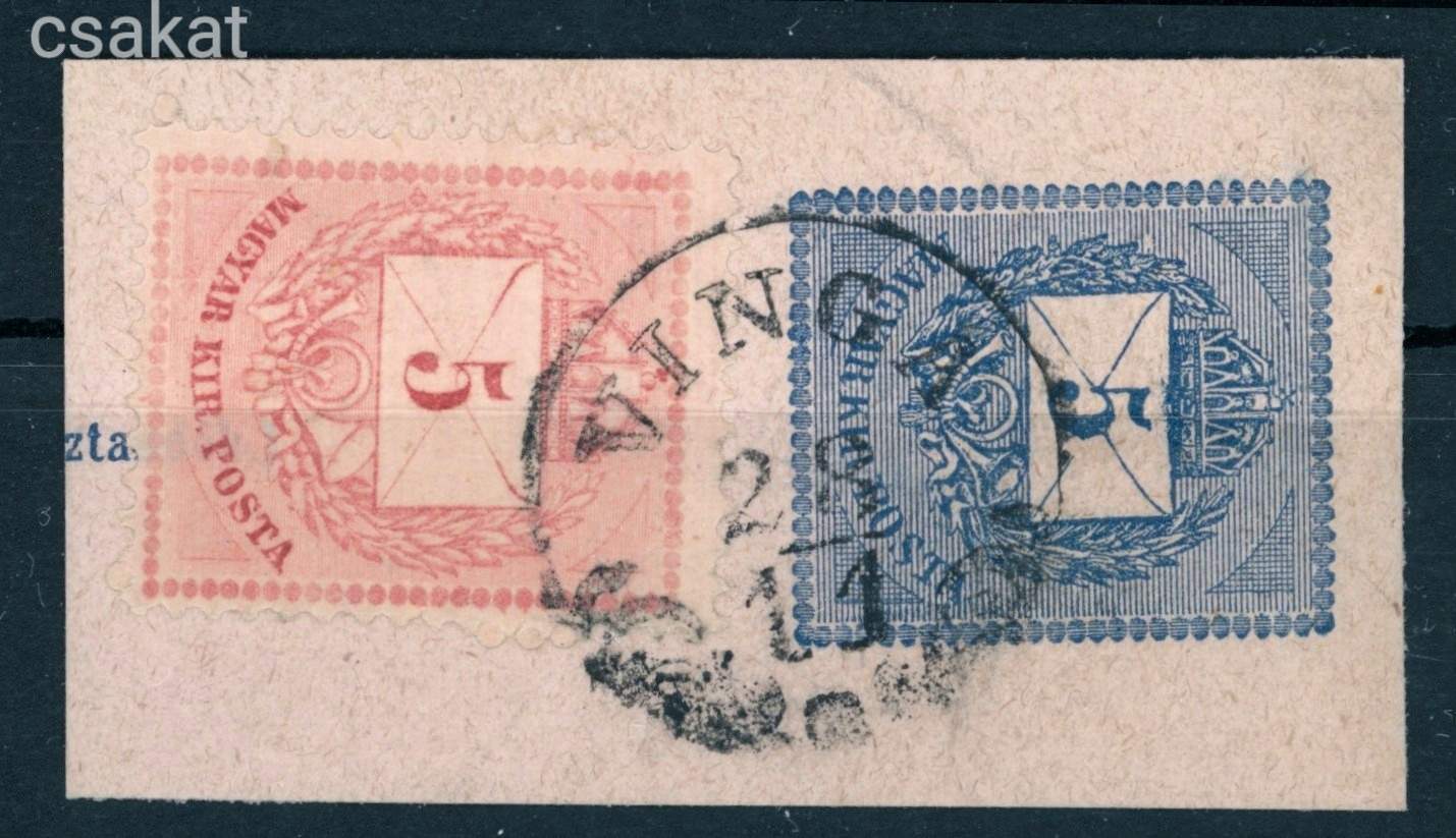 1874 krajcáros VINGA lebélyegzés Temes Romania Gudlin E2.8 / 80p (e39)