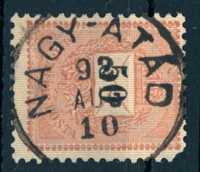 1889 krajcáros NAGY-ATÁD lebélyegzés Somogy Gudlin E3.20 / 50 p (e43)