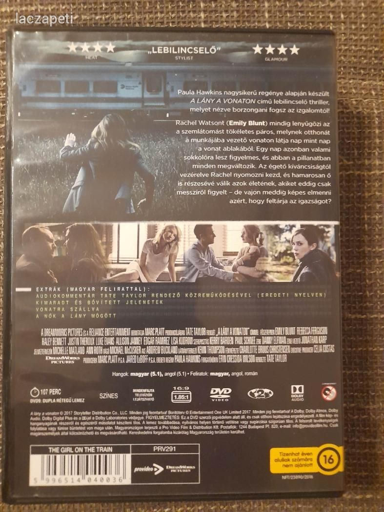 A lány a vonaton DVD